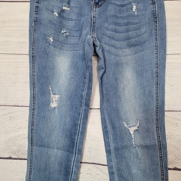 Women's Distressed Jean Jeggings Small - Picture 2 of 4